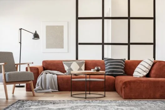 Hjørnesofa i stue